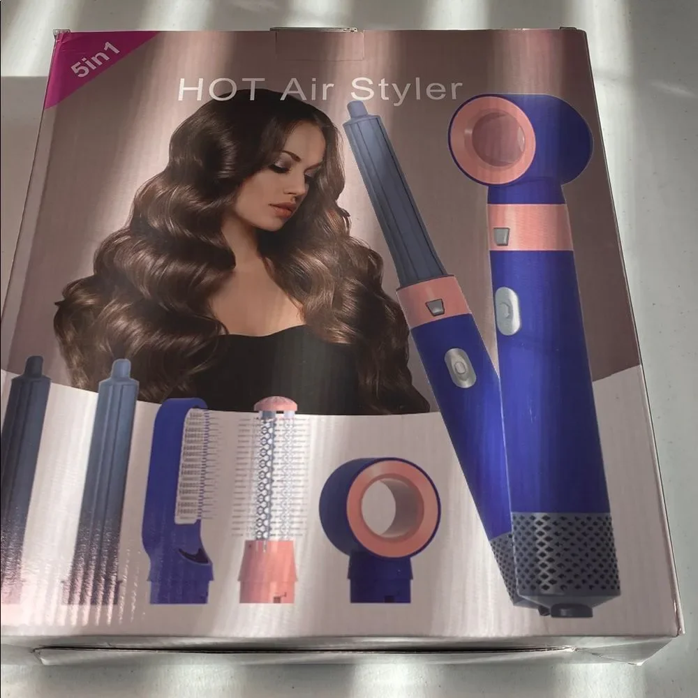 Hot Air styler 5 in 1 hair curling and blow drying tool Straightening NEW